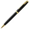3pc office gift Sonnet Series BLACK NEW Golden Arrow Clip Ball point Pen