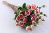 5 STKS Emulational Zijden Bloem 5 Hoofd Rose Bloemen Voor Thuis Party Decor Bruiloft Decoratie Flores Artificiales