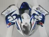 High quality motorcycle fairing kit for Suzuki GSXR1300 96 97 98 99 00 01-07 white blue fairings set GSXR1300 1996-2007 OT33