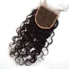 Full spetsstängning med babyhår Kambodjansk vattenvåg hårstängningar naturlig färg obearbetat mänskligt hår fdshine2742277