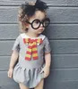 Cottonjute ins Baby's Grijze Rompertjes Baby Meisje Kant Jumpsuit Kinderen Eéndelig Jumper Zomer Peuter Kleding Kind Zuigeling Leuke Kleding