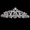 Goedkoop, maar van hoge kwaliteit Silver Rhinestone Butterfly Pageant Tiara Kroon bruids-haaraccessoires Partij van de Koningin Hoofddeksels gratis verzending