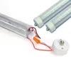 FA8 8ft led tube lights 2400mm 8 ft t8 t10 t12 Single Pin 45W LED bulbs lights replacement 90W Fluorescent bulbs