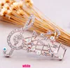 Fashion Exquisite Music Notation Brooch For Women Scarf Pins Shiny Crystal Rhinestone Brooches Wedding Bride Bouquet Corsage Jewelry Gifts