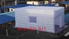 Giant 8mLx5m Wx3.6mH tenda cubo da campeggio gonfiabile personalizzata quadrata bianca buona per eventi in GB con 2 finestre