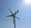 wind turbine 600w 12V/24V,5/3 blades horizontal wind generator combined with pwm wind controller for residential use