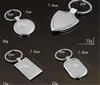 100pcs/lot 4 Designs Newest Metal Blank Keychains Advertising Custom LOGO Keyrings for Promotional Gifts