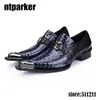 Hot POP Designer di marca Slip On Scarpe formali da uomo in pelle verniciata Moda Scarpe eleganti da lavoro blu/marrone, EU38-46
