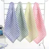 Nouveaux torchons de cuisine coton doux microfibre absorbant double face huile antiadhésive bol de lavage serviettes cuisine chiffon de nettoyage 28 * 40 cm WX9-22