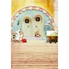 Porte en bois Vinyle Toile de Fond Numérique Imprimé Enfants Jouets Peintures Bébé Nouveau-Né Photographie Props Enfants Studio Photo Fond Plancher De Bois