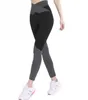 Melhor presente New alta tiras de cintura gravata cor pé exercício leggings de fitness yoga LW044 Leggings das mulheres