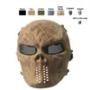 Tactische apparatuur Outdoor Schieten Sport Face Protection Gear Full Face Tactical Airsoft Cosplay Gost Skull Mask