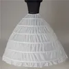 Ny ankomst White 6hoops Stora Petticoats Ball Gown Bride underskirt Formell klänning Crinoline Plus Size Wedding Accessories6425068