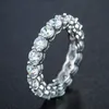 2.29 Eternity Band Zaręczyny Wedding Gemstone Pierścionki Diament Symulowany Platinum EP Rozmiar 5,6,7,8,9,10