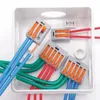 10 PCS Empurre Fio Terminal de Alavanca Conector PCT-213 222-413 3 Pinos Conectores Compactos Terminais Universal cinza