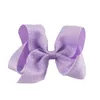 4,5 tums boutique Grosgrain Ribbon Hair Bow Baby White Polka Dots Hårbågar med Clip Girl's Hair Tillbehör 30st /