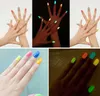 Gorący Sell 20 Candy Color Fluorescencyjny Neon Luminous Gel Paznokci Polski Do Glow In Dark Paznokci Lakier Manicure Enamel dla Bar Party ZA1668