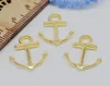 4 Color 300pcs Metal Small Nautical Anchor Charms Antique silver bronze plated gold for Jewelry Making DIY Anchor Pendant Charms 15*19mm