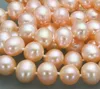 Oryginalny naturalny 18 '' South Sea 8-9 mm Pink Pearls Naszyjnik 252H