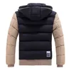 Parkas pour hommes en gros - 2021 épais chaud veste d'hiver pour hommes col de fourrure imperméable manteau à capuche de haute qualité style occidental coton WQ8