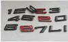 Black " 325L i " Number Trunk Letters Emblems Badges Sticker for BMW 3 Series 325Li