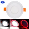 2016 최신 LED RGB Downlights Recessed 천장 조명 6W 9W 18W 24W LED 다운 조명 RGB + 흰색 색 AC 85-265V