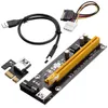 6-pack PCI-E 1X tot 16x Riser-kabeladapter, USB 3.0 60cm kabel, GPU grafische kaart verlengkabel, SATA-kabel