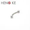 Chirurgisch staal wenkbrauw Ring Bars gebogen 1 2mm Barbell 6mm 8mm 10 12 14 16 Body Piercing Sieraden 16 Gauge Buik Bar259x