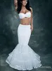 Biały Syrenka Ślubna Ślubna Ślub Petticoat Slip Wzburzyć Underskirt Fishtail Petticoat na specjalną okazję Dress In Tani