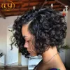 Varm försäljning 7a djup lockig brasiliansk bulk mänskligt hår för flätning 100% obearbetat mänskligt flätande hår bulk ingen väft indisk hår bulk