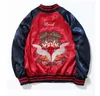 Men Coat Sukajan retro floral embroidery bomber Jacket ma1 pilot windbreaker women harajuku casual reversblei satin souvenir jacke247x