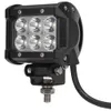 DC 9 - 30V 18W 1800LM 6500K LED CAR TOP Work Spot Light Lamp Waterproof med 6063 Aluminium Profil Rostfritt stålfäste