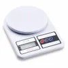 10 kg/1 g Digitale LCD Elektronische Küchenwaage Lebensmittel mit einem Gewicht von Postwaagen 10000 g Weiß Automatische Küchenmesswerkzeuge Batterie schwach