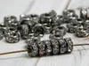 Letnie Lodziały 50 Sztuk Pistolet Black Metal Z Clear Crystal Rondelle Koraliki Rhinestone Ustalenia Odkrywki do tworzenia biżuterii w 6mm