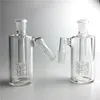 Gruby Pyrex Glass Bong Ash Catcher z 14mm 14.4mm 4,5 cali Mini Bubbler Catchers Clear Glass Water Ashcatcher