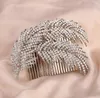 Mode mariée diadèmes de mariage superbe strass peigne fin bijoux de mariée accessoires cristal brosse à cheveux livraison gratuite LY68