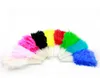 Abanicos de plumas de colores de boda corista danza mano plegable ventilador de la pluma (Nupcial Accesorios