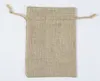 50PCS / LOT 7 * 9cm 8 * 11cm 9 * 12cm 10x15cm 13 * 18 15 * 20cm 17 * 23cm 20 * 25cm 20 * 30cm 25 * 35cm Burlap Jute Drawstring Gift Smycken Påse Väskor