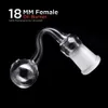 Ölbrennerrohr Pyrex dickes Glas Shisha 10mm 14mm 18mm männlich weiblich rauchende Handwasserbong