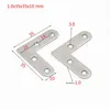 10 pezzi piano L tipo L in acciaio inox angolo barcket mobili montaggio hardware domestico parte di fissaggio