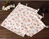 Pure Flower Printed Linen Presentpåse påsar Travel Organza Sack Jewelry Gift Pouches312h