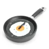 Wall Clocks Wholesale- Plastic Fried Egg Frying Pan Kitchen Novelty Clock Gift Cafe Fork Knife Hands Durable1