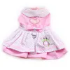 Sukienki dla psa Arimipet Różowa sukienka księżniczka dla psów 6071054 Zabocza dla zwierząt domowych sukienka do majtek smyczy 1set8723559