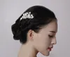 Wholesale-wedding romantic crystal rhinestone pearl metal star hair comb bride party hair jewelry bridal vintage hair accessories