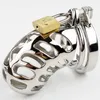New 85*35mm Stainless steel chastity device cock cage metal CB6000 Male penis cage chastity belt penis ring lock sex toys sex product