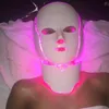 ガルバニックマイクロ電気7色LED肌の顔のマスクのための顔の顔のマスクを除去しわめくくニンジンにきび治療DHL送料無料