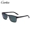 Carfia 5225 polarisierte Sonnenbrille, Metallrahmen, Harz, UV400-Brille, Sonnenbrille für Herren, mit Gehäuse, 58 mm, 232 K