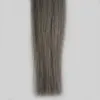 Silver gray hair extensions brazilian Straight human hair fusion u tip extensions 100s pre bonded human hair extensions 100g