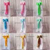 100Pcs Wholesale More Than 100 Colors Spandex Chair Sashes Yellow/Red/Blue/Green/Violet/Pink Satin Chair Sash For Wedding
