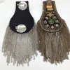 2pcs Lot 2023 Kpop fashion handmade performance accessories women and men clothes Suit epaulet tassel shoulder epaulettes wholesal2565